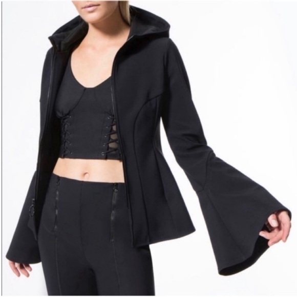 Jonathan Simkhai X Carbon Peplum Jacket - Picture 1 of 10
